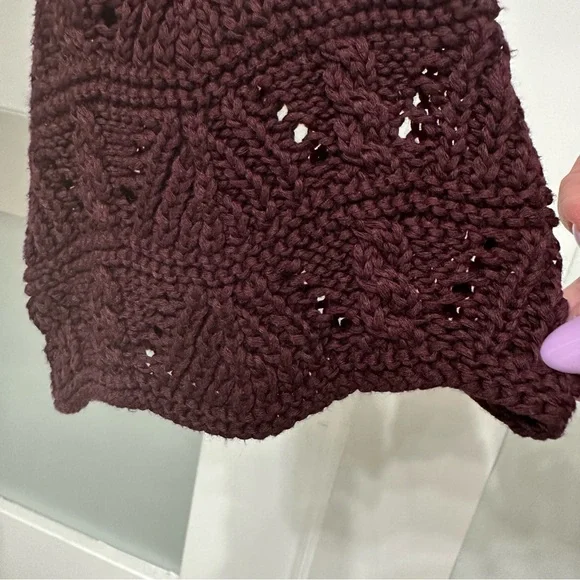 Lauren Ralph Lauren Cable Knit Cardigan Velvet Tie Waist SZ Large Quiet Luxury - Picture 5 of 10